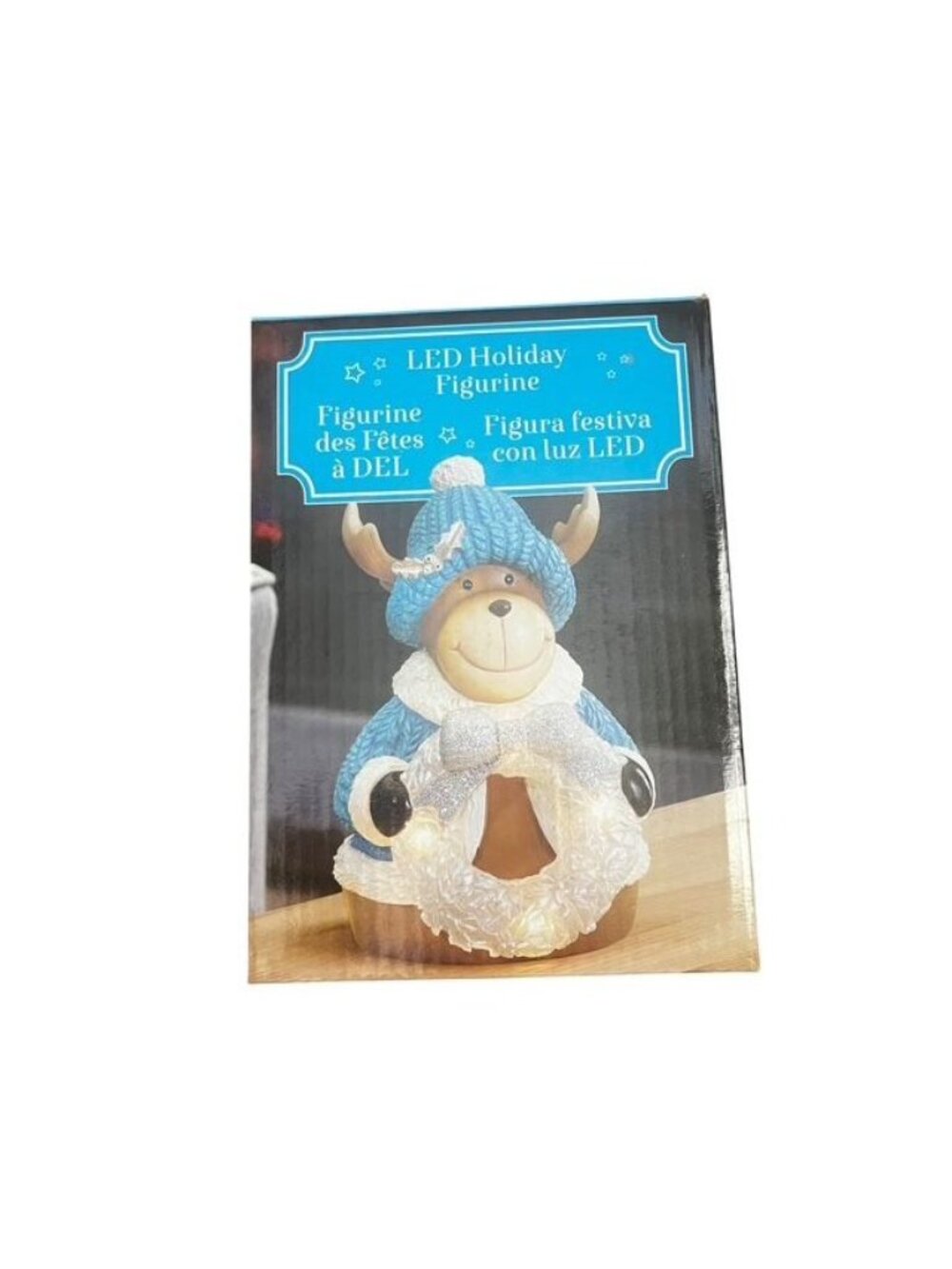 LED Holiday Figure Lighted Moose 6" Decor